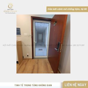 Cửa lưới cánh mở chống trộm, hệ 55