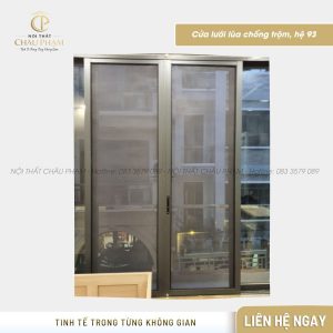 Cửa lưới lùa chống trộm, hệ 93