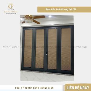 Rèm trên kính tổ ong hệ 27E