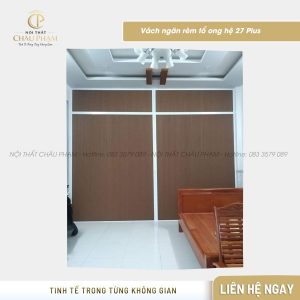Vách ngăn rèm tổ ong hệ 27 Plus