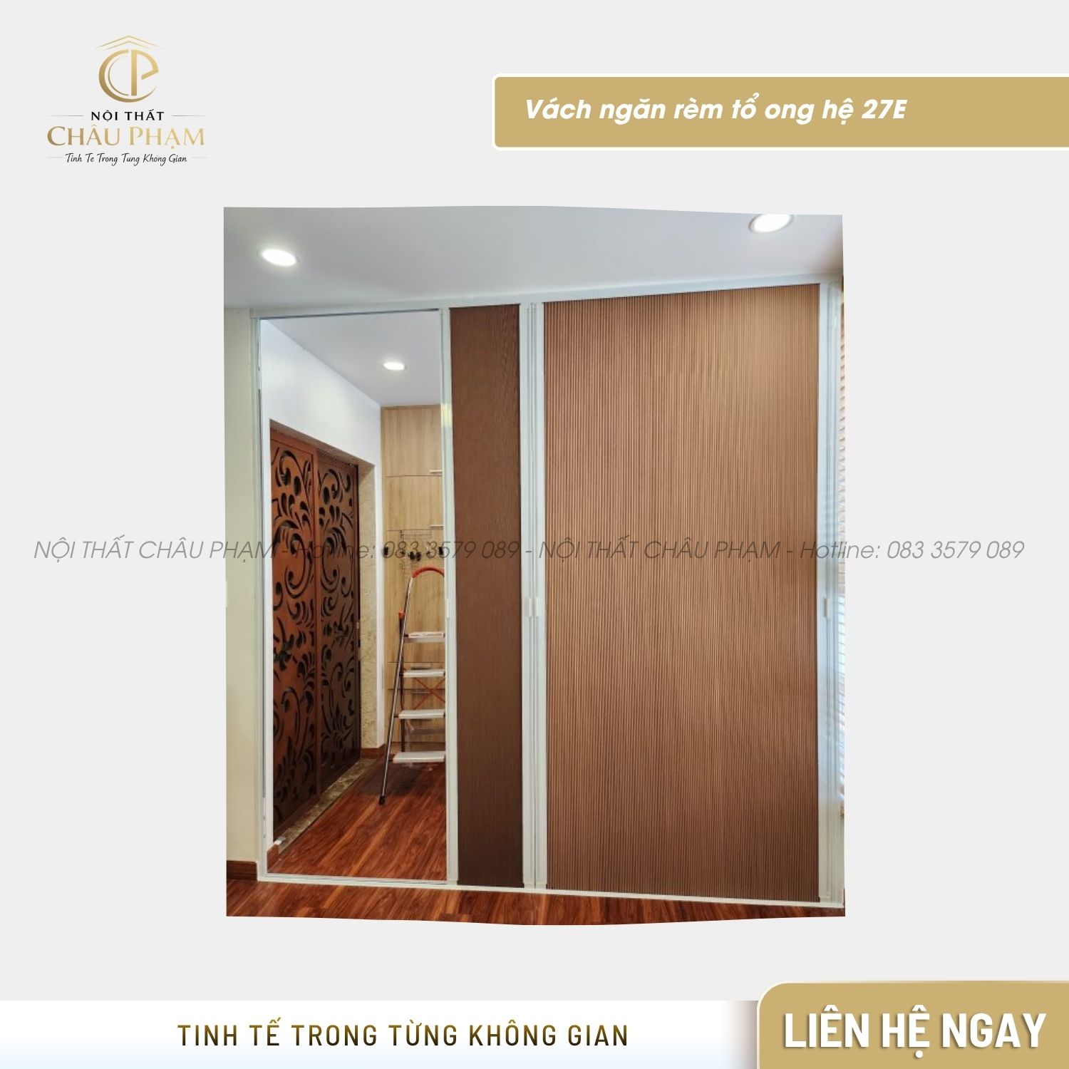 Vách ngăn rèm tổ ong hệ 27E (10)