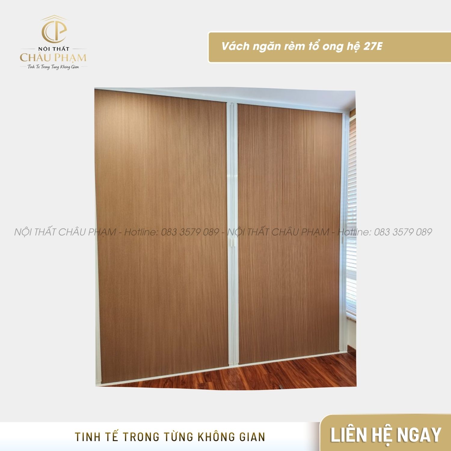 Vách ngăn rèm tổ ong hệ 27E (9)