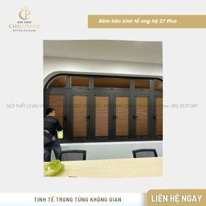 Rèm trên kính tổ ong hệ 27 ET