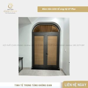 Rèm cửa tổ ong kết hợp lưới chống muỗi, hệ 27 ET