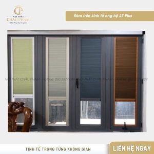 Cửa lưới xếp có ray hệ 27 ET